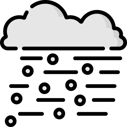 burza śnieżna Special Lineal color ikona