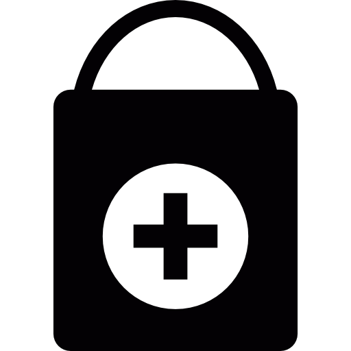 bolsa de primeros auxilios  icono