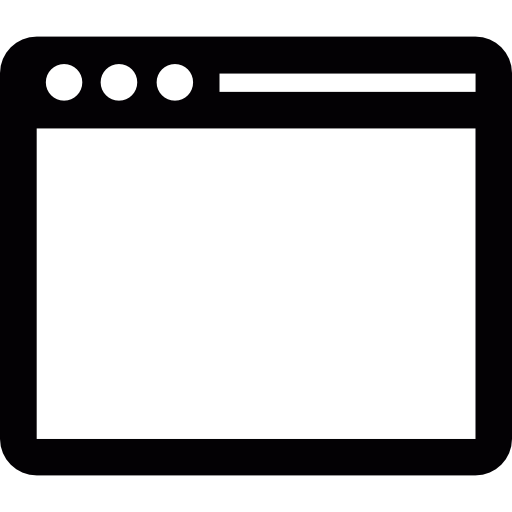 ventana de la computadora  icono