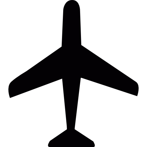 avión Basic Rounded Filled icono