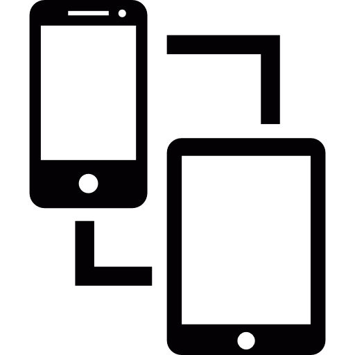 Phone and tablet file transfer  icon