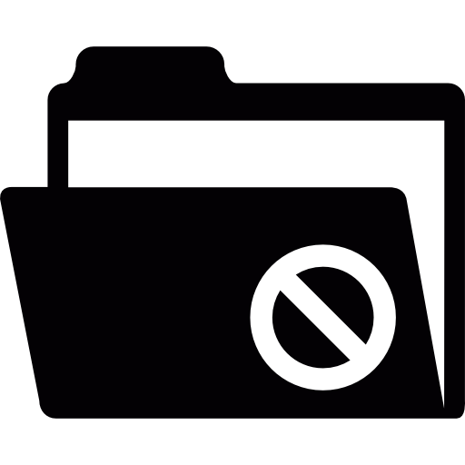 Forbidden folder  icon