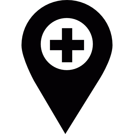 puntero de ubicación de farmacia  icono