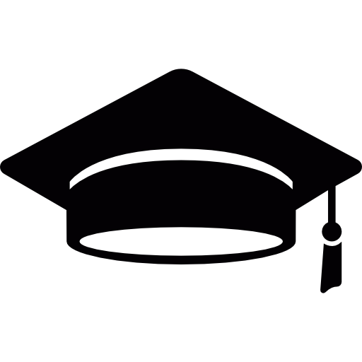 sombrero de graduacion  icono