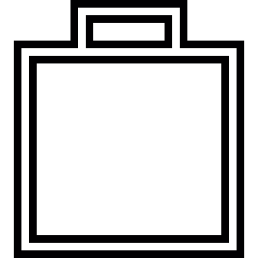 Большой бумажный пакет  иконка