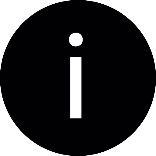 Information circular button  icon