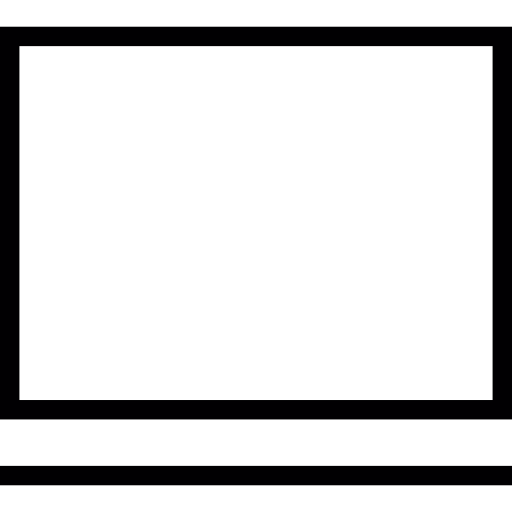長方形のテレビ画面  icon