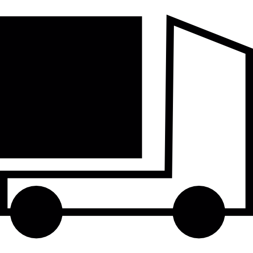 caminhão de entrega retangular  Ícone