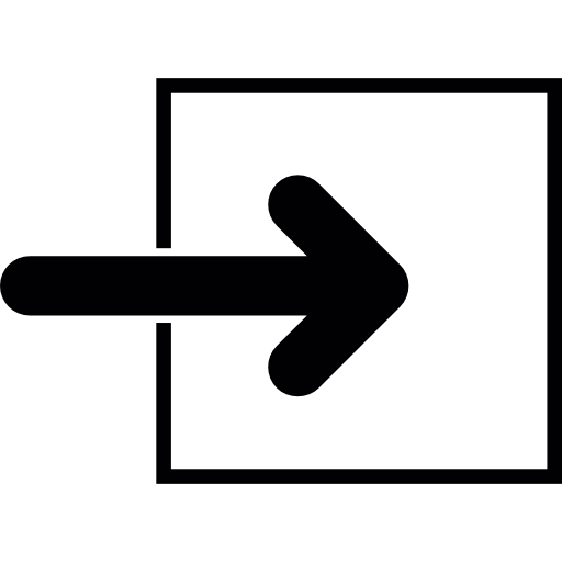 flecha de inicio de sesión  icono