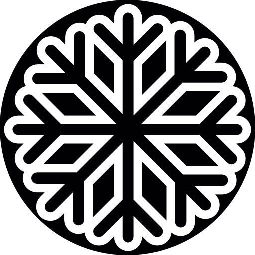 botão de floco de neve  Ícone