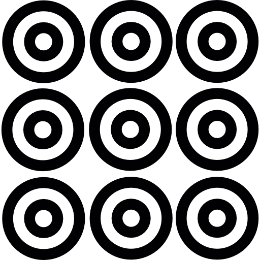 nove piccoli cerchi  icona