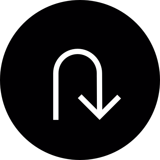 freccia giù, simbolo dell'interfaccia ios 7  icona