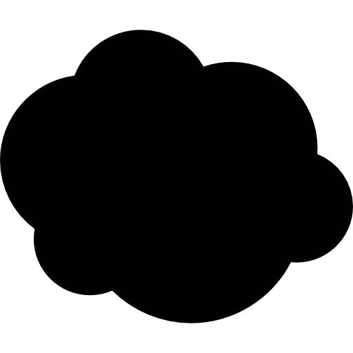 nube redondeada  icono