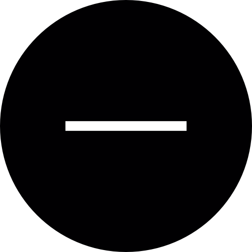 マイナス記号の細い線  icon
