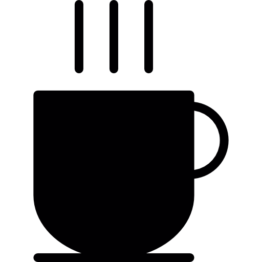 tazza di caffè caldo  icona