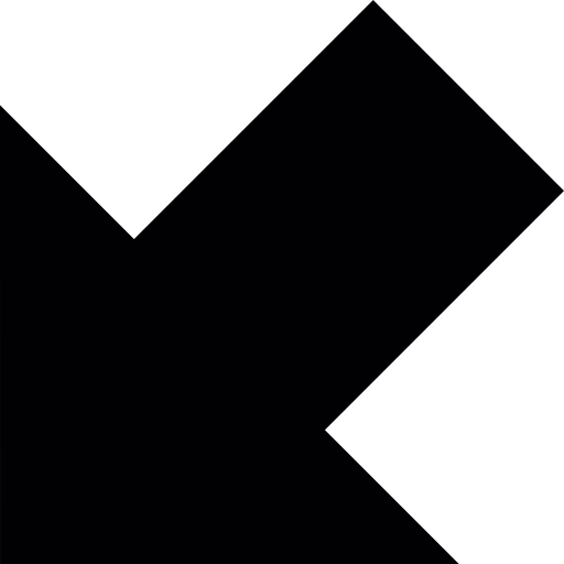 flecha diagonal izquierda apuntando hacia abajo  icono