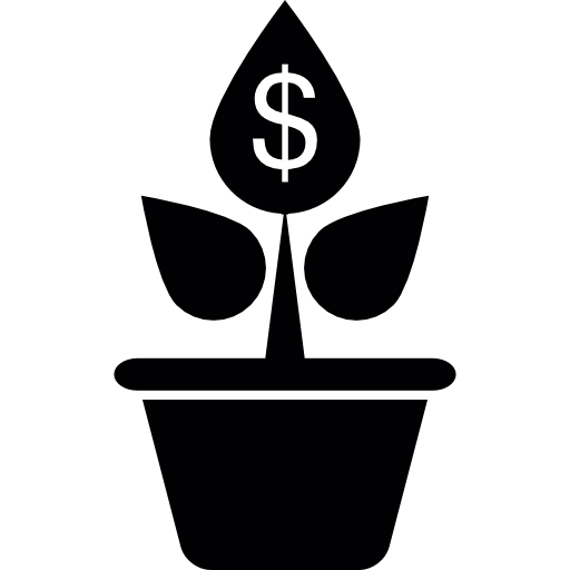 식물에서 성장하는 달러  icon