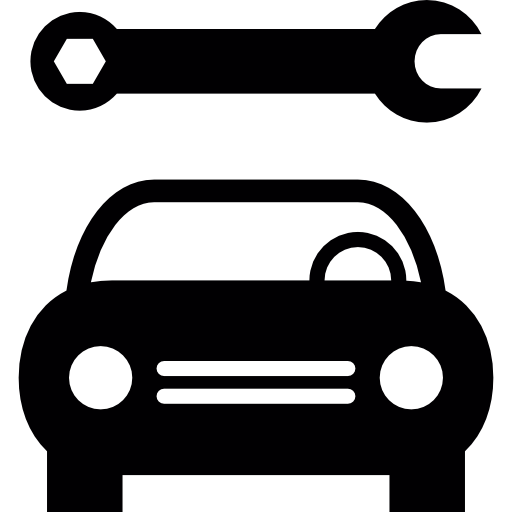 Car with Wrench  icon