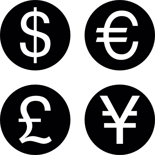 valute diverse  icona