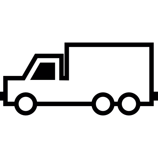 vrachtwagen zijaanzicht  icoon