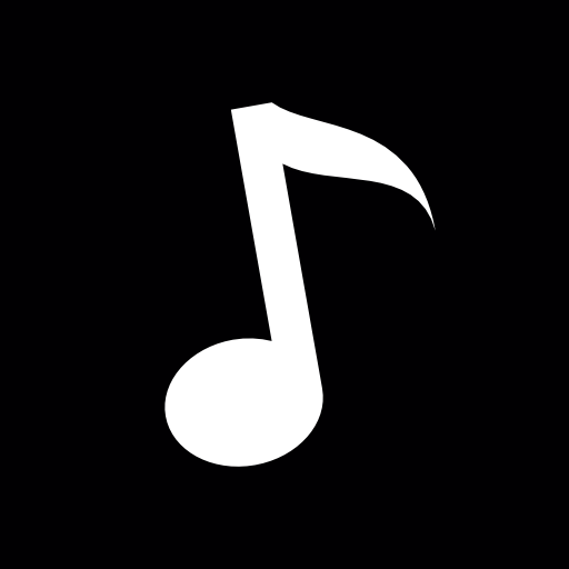 Musical note Square Button  icon