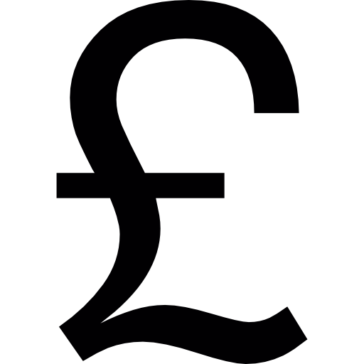 British Pound symbol  icon