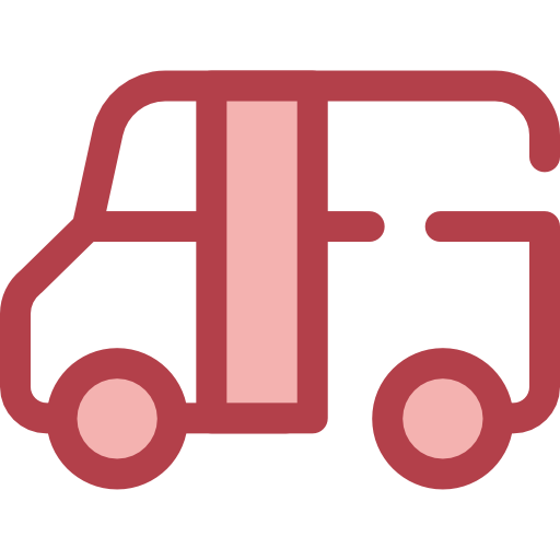 autobús Monochrome Red icono
