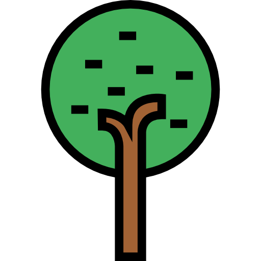 Árvore Detailed Straight Lineal color Ícone