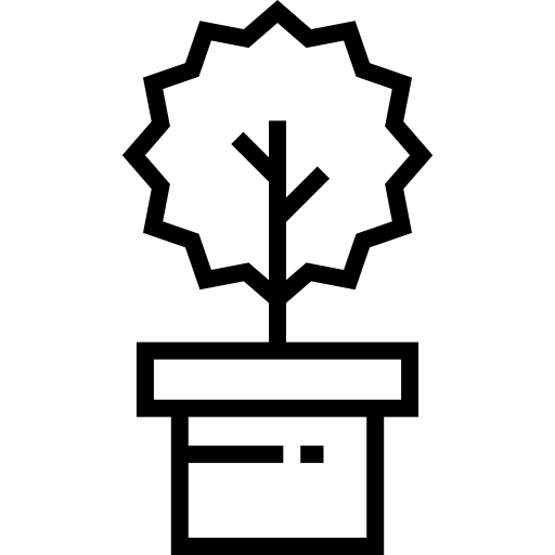 pianta Detailed Straight Lineal icona
