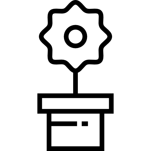 bloem Detailed Straight Lineal icoon