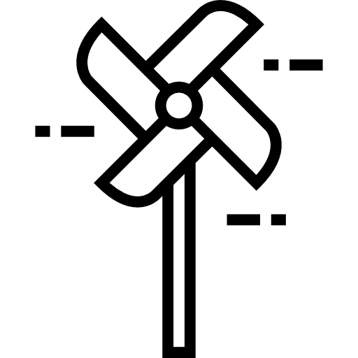 風車 Detailed Straight Lineal icon