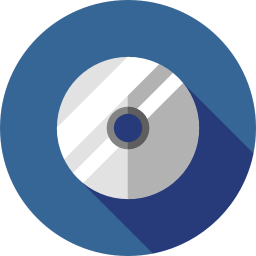 cd Flat Circular Flat icoon