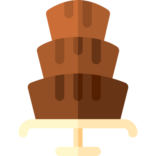 Chocolate fountain Basic Rounded Flat icon