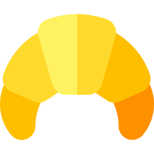 Croissant Basic Rounded Flat icono