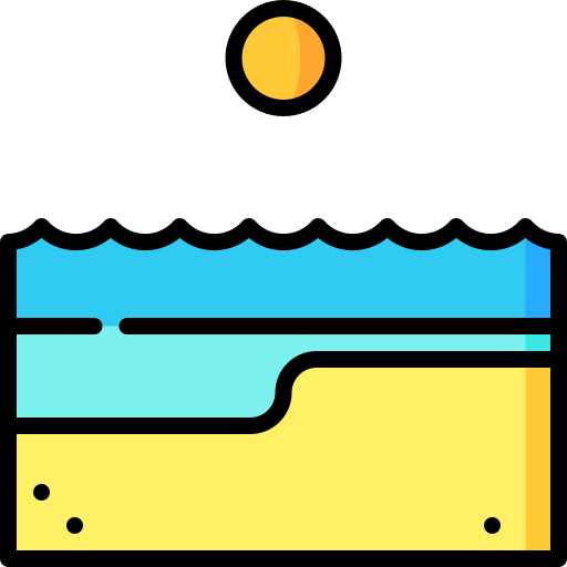 Playa Special Lineal color icono