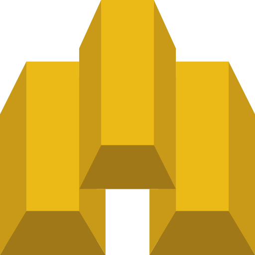 barras de oro prettycons Flat icono