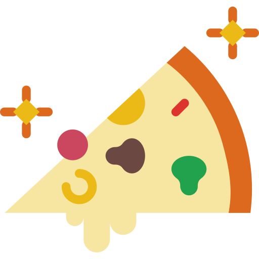 Pizza slice prettycons Flat icon
