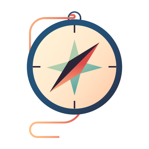 Compass Generic Flat Gradient icon