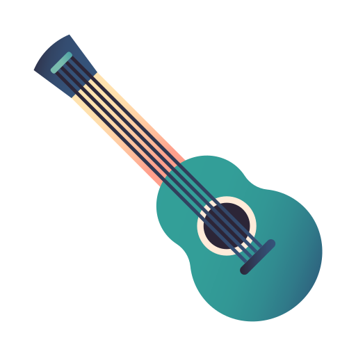 Guitarra Generic Flat Gradient icono
