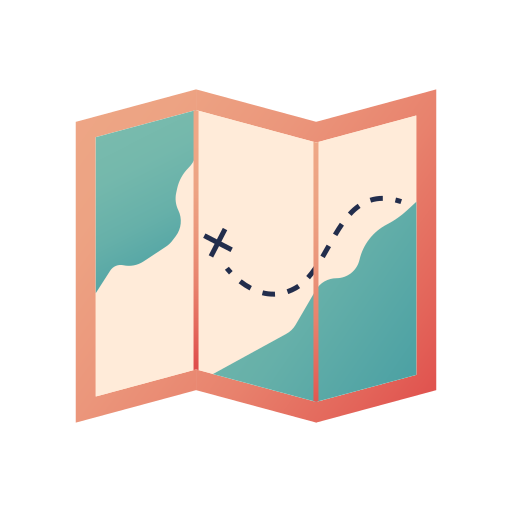 mapa Generic Flat Gradient ikona