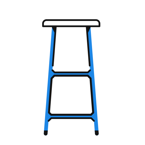 tabouret Chanut is Industries Thin Lineal Color Icône