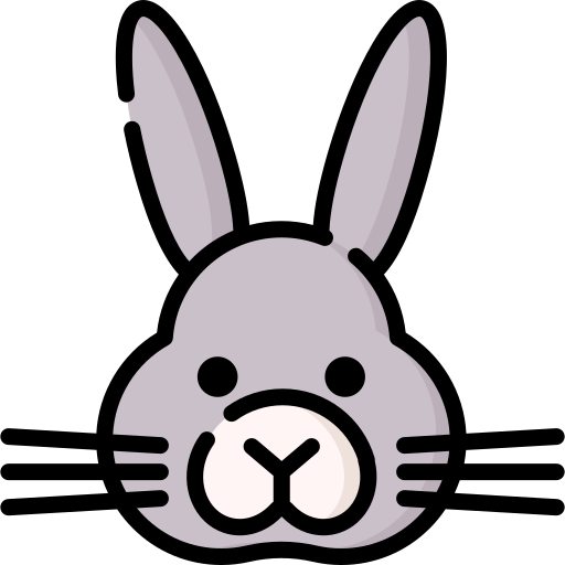 Conejo Special Lineal color icono