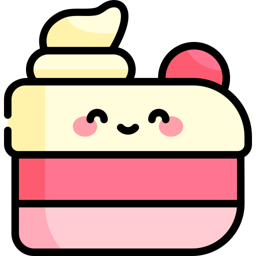 ケーキ Kawaii Lineal color icon