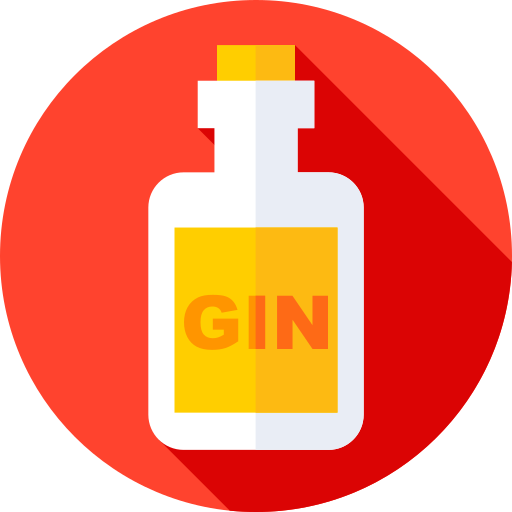 gin Flat Circular Flat icon