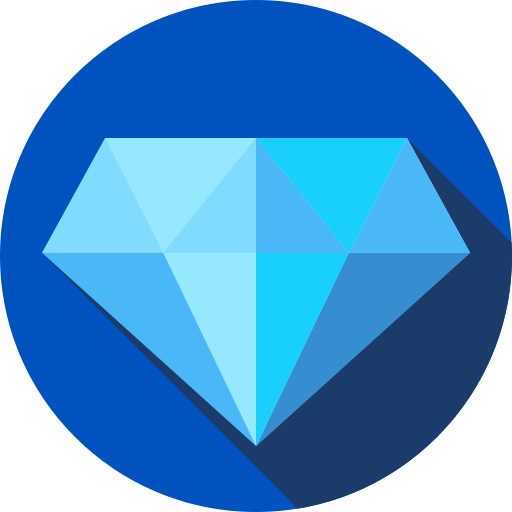 diamant Flat Circular Flat icoon