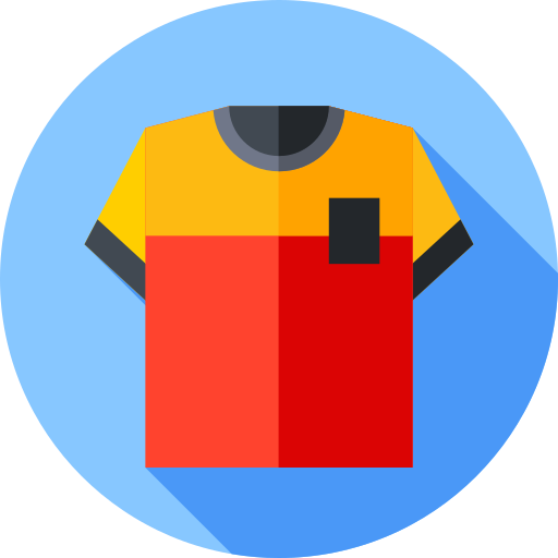 koszulka piłkarska Flat Circular Flat ikona