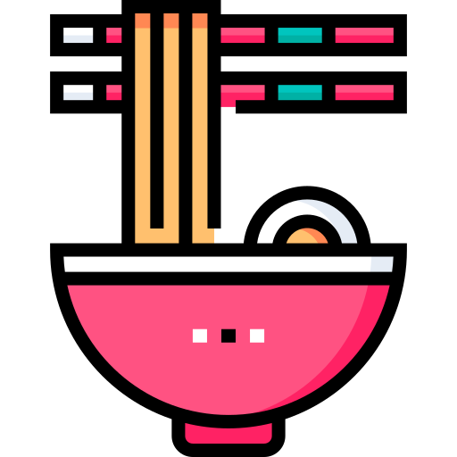 Ramen Detailed Straight Lineal color icono