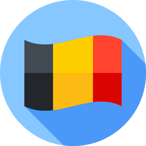 belgien Flat Circular Flat icon