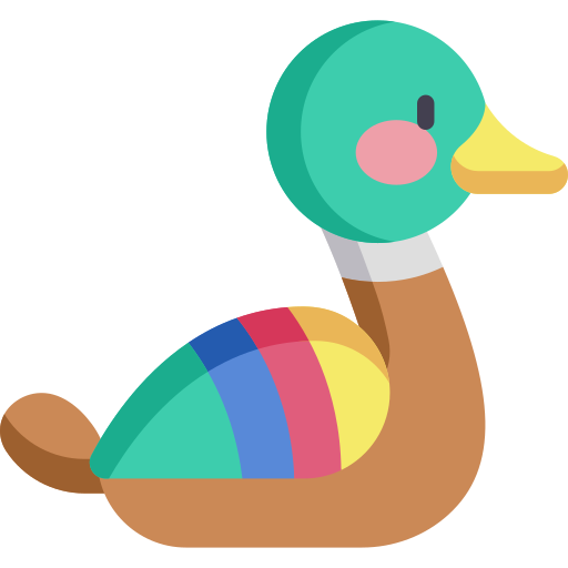 Duck Kawaii Flat icon