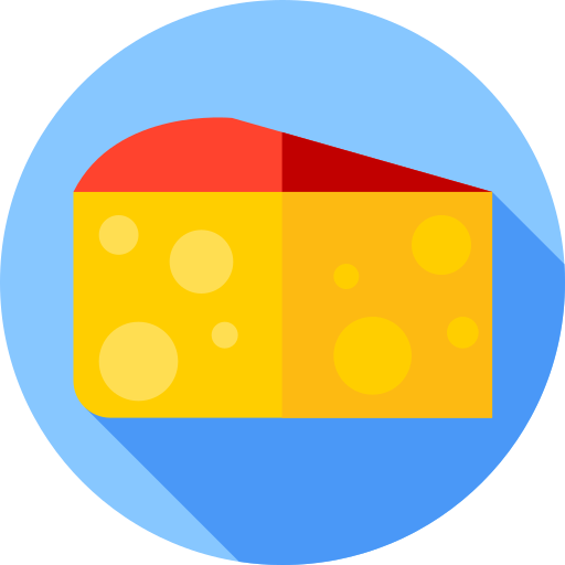 käse Flat Circular Flat icon